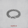 Floral Engraved Silver Link Bracelet | Vintage Statement Bracelet