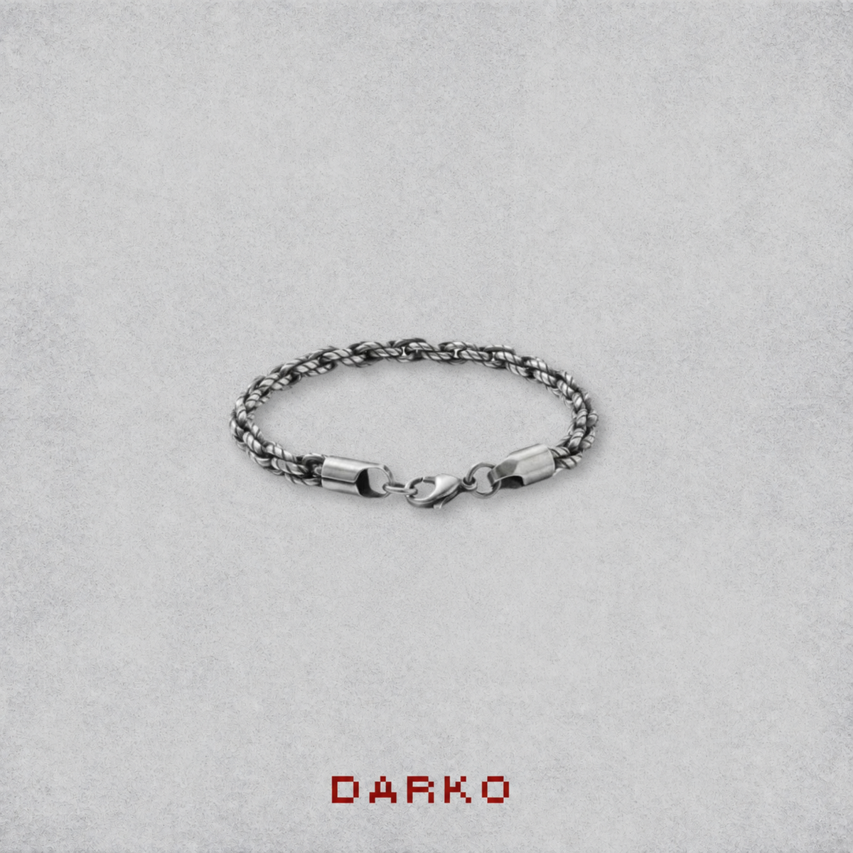 Braided Silver Chain Bracelet