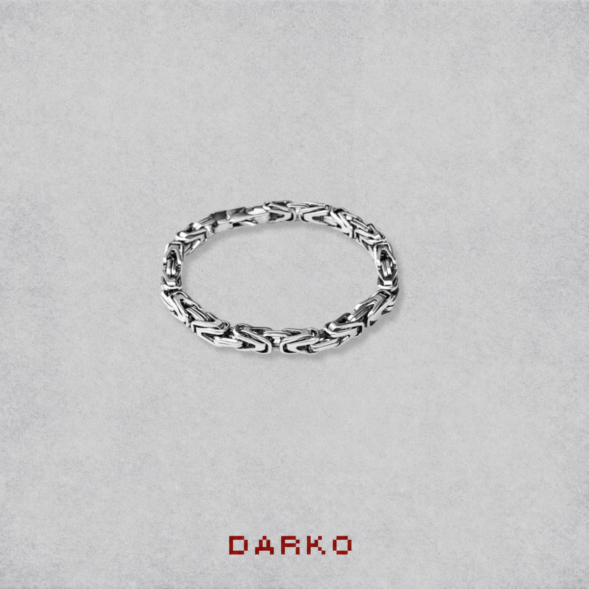 Silver Interlocking Link Bracelet
