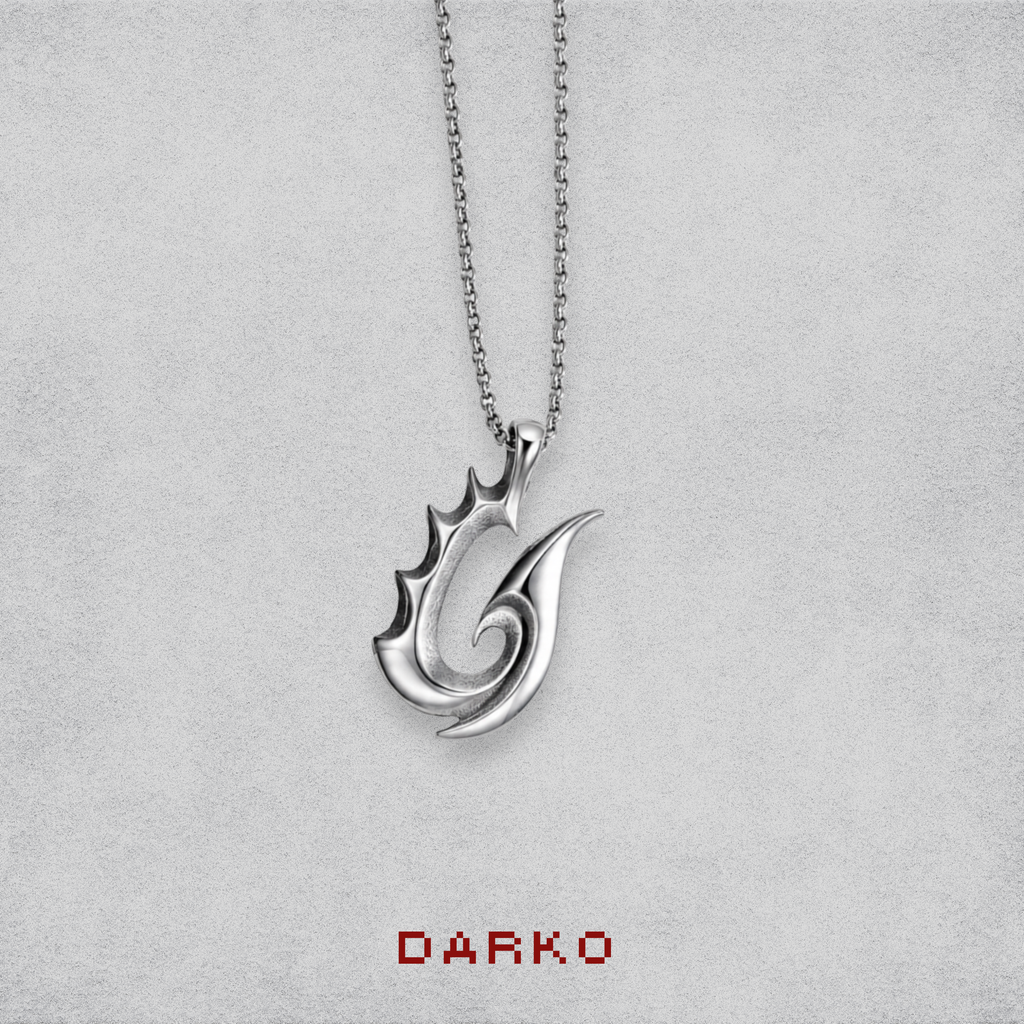 Stainless Steel Fish Hook Necklace – Premium Finish