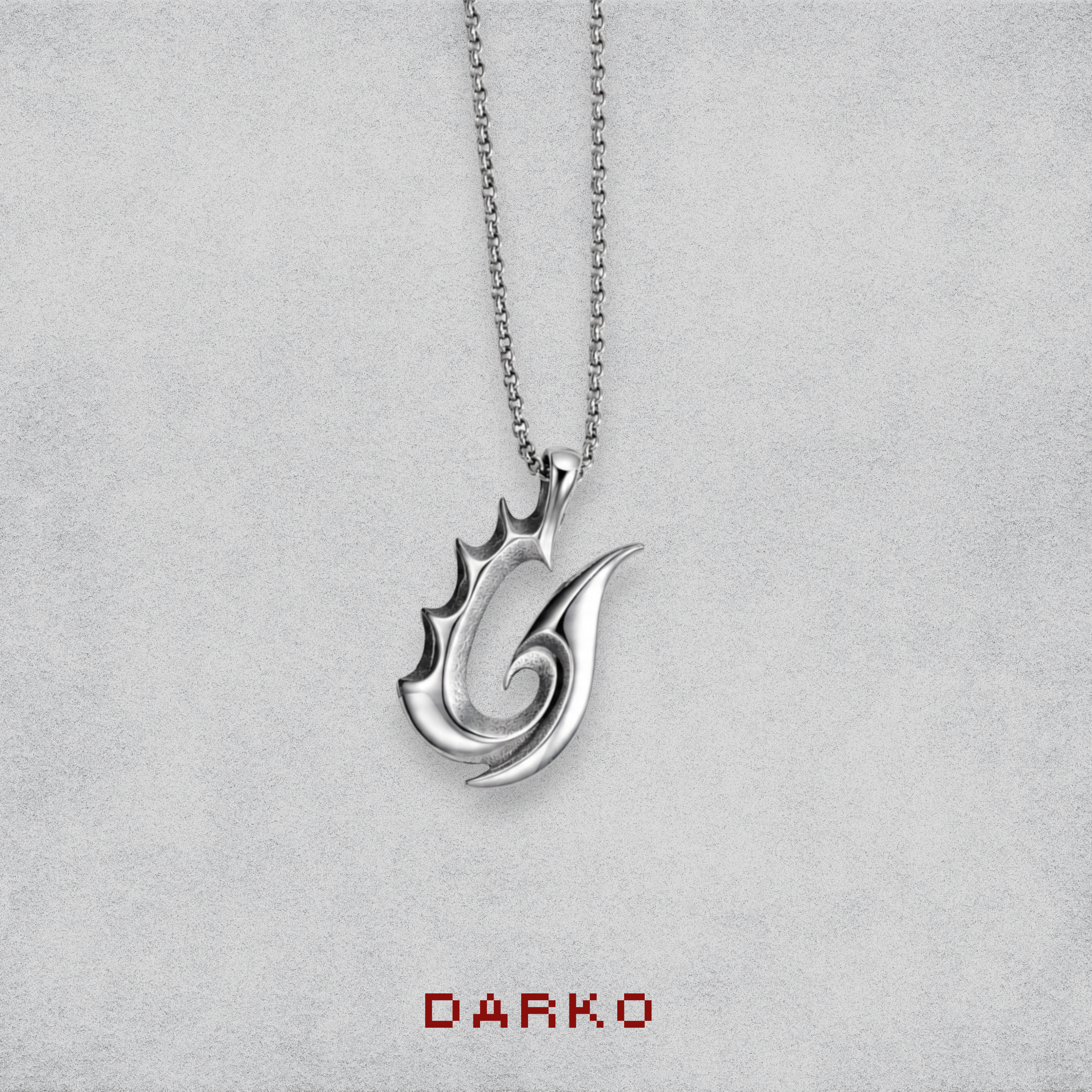 Stainless Steel Fish Hook Necklace – Premium Finish