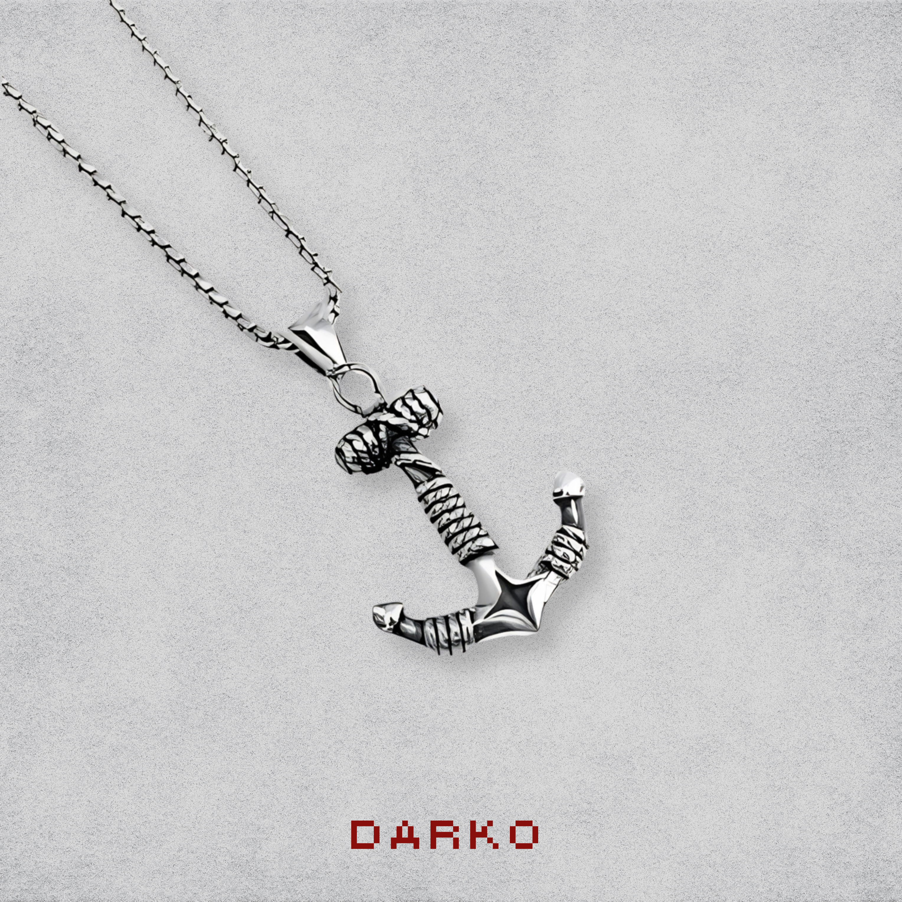 Nova Anchor Pendant With Chain